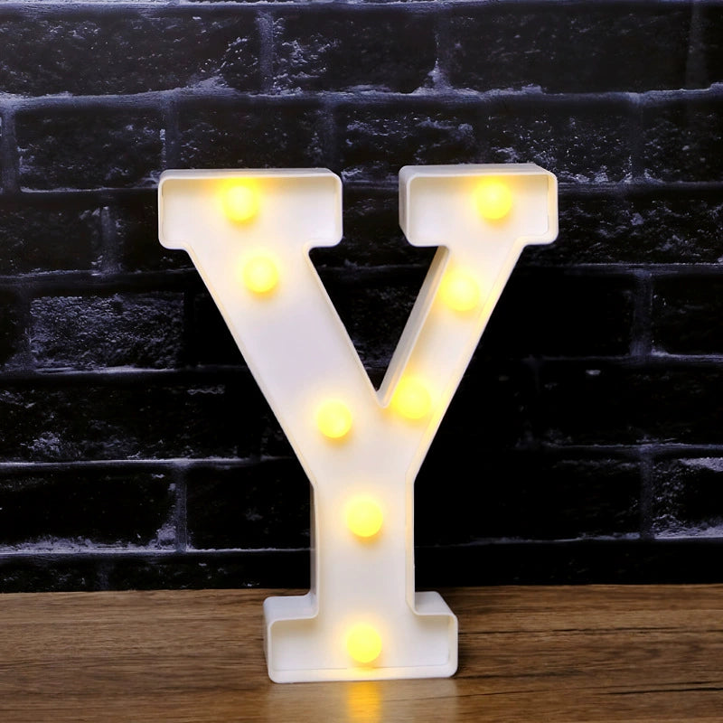 LED Marquee Letter Lights - Customizable Alphabet & Number Lights for Anniversary, Party Decor & Ambience (8.66" Height)