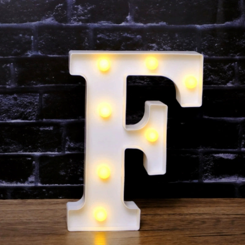 LED Marquee Letter Lights - Customizable Alphabet & Number Lights for Anniversary, Party Decor & Ambience (8.66" Height)