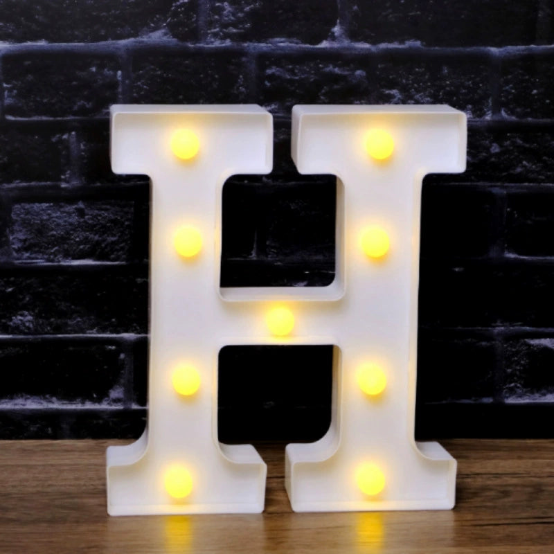 LED Marquee Letter Lights - Customizable Alphabet & Number Lights for Anniversary, Party Decor & Ambience (8.66" Height)