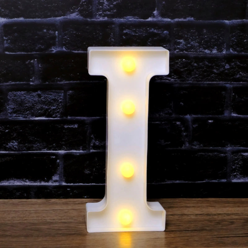 LED Marquee Letter Lights - Customizable Alphabet & Number Lights for Anniversary, Party Decor & Ambience (8.66" Height)
