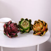 3 Colors Artificial Artichokes Bulk Set Large Real Touch Vegetables Centerpiece