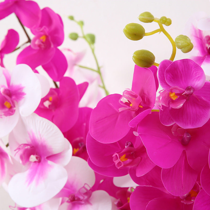 39 Inch Phalaenopsis Orchid Artificial Flowers Bulk 10 Stems Long Stem Silk for Tall Vases