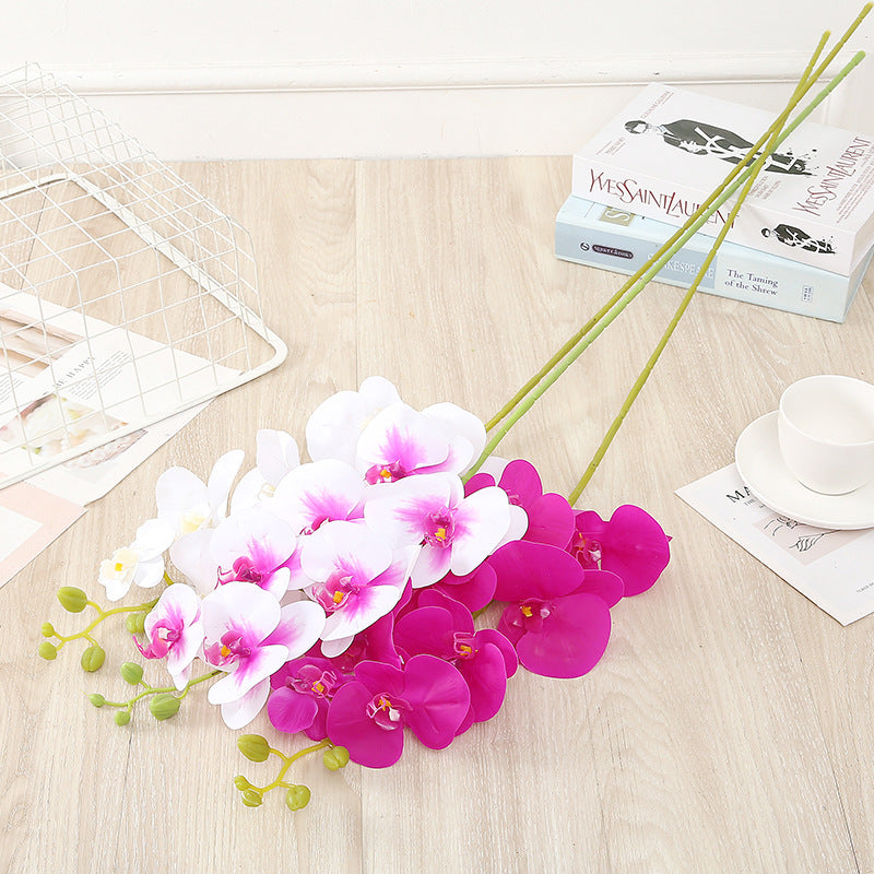 39 Inch Phalaenopsis Orchid Artificial Flowers Bulk 10 Stems Long Stem Silk for Tall Vases