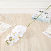 39 Inch Phalaenopsis Orchid Artificial Flowers Bulk 10 Stems Long Stem Silk for Tall Vases