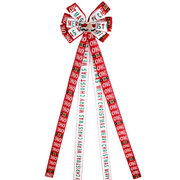 Extra Large Christmas Bow Tree Topper Ornament Bulk Quantity Holiday Decoration