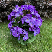 16 Inch Artificial Geranium Bush 24 Stems UV Resistant Silk Flowers Bulk Pack
