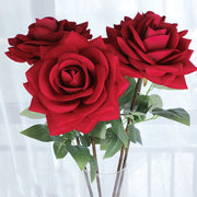 43 Inch Artificial Silk Rose Long Stems 10 Pcs Bulk Floral Arrangement