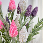5 Pcs Extra Large Artificial Salvia Stems Spray for Wedding Party Bulk Floral Arrangement