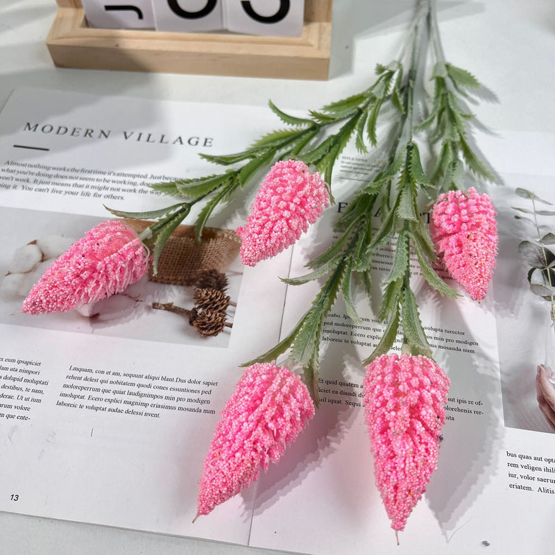 5 Pcs Extra Large Artificial Salvia Stems Spray for Wedding Party Bulk Floral Arrangement