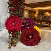 31 Inch Extra Large Giant Artificial Peony Stems Bulk - 10 Pcs Silk Flower Stems for Hotel Lobby Decor