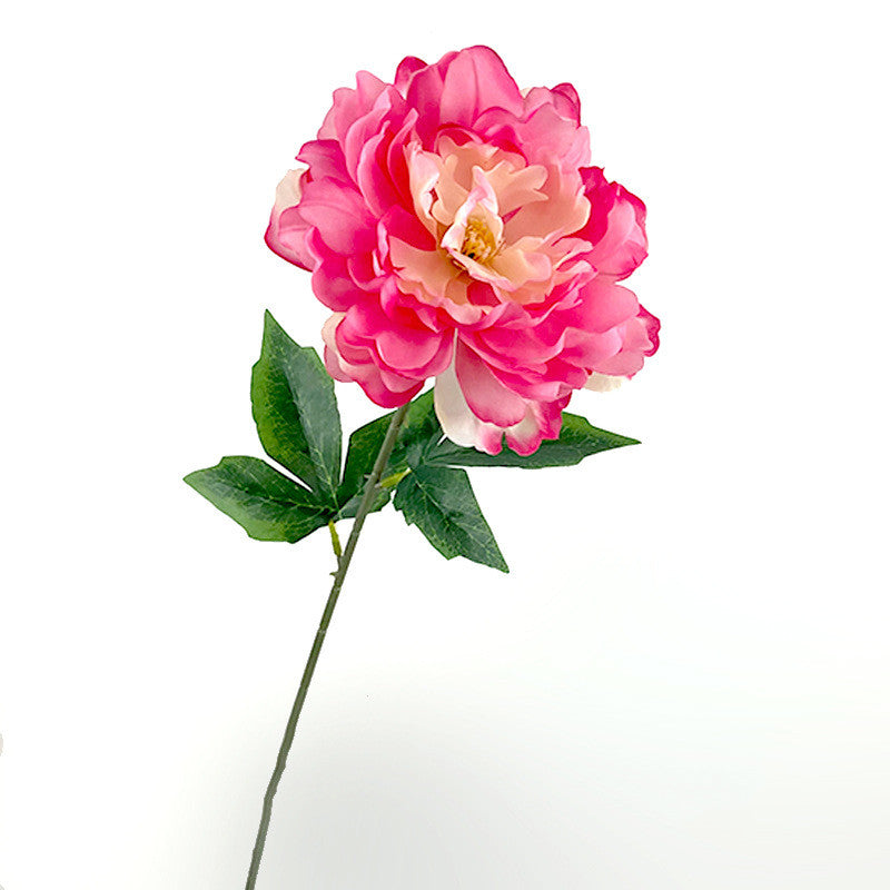 23.6 Inch Large Peony Artificial Silk Flowers Long Stems Bulk Quantity