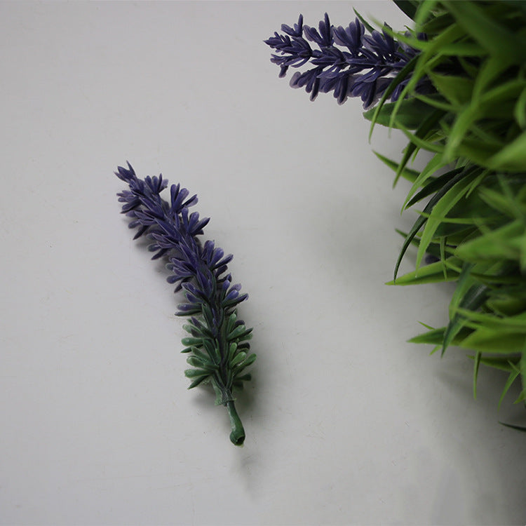 Lavender Artificial Flower Topiary Ball, 6 Inch, Bulk Greenery Plant for Indoor Outdoor Decor