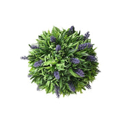 Lavender Artificial Flower Topiary Ball, 6 Inch, Bulk Greenery Plant for Indoor Outdoor Decor