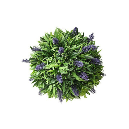 Lavender Artificial Flower Topiary Ball, 6 Inch, Bulk Greenery Plant for Indoor Outdoor Decor