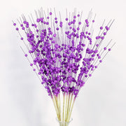 10 Pcs Lavender Berry Stems Artificial Christmas Ornaments Bulk Pack
