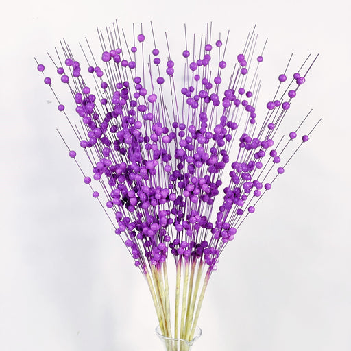 10 Pcs Lavender Berry Stems Artificial Christmas Ornaments Bulk Pack
