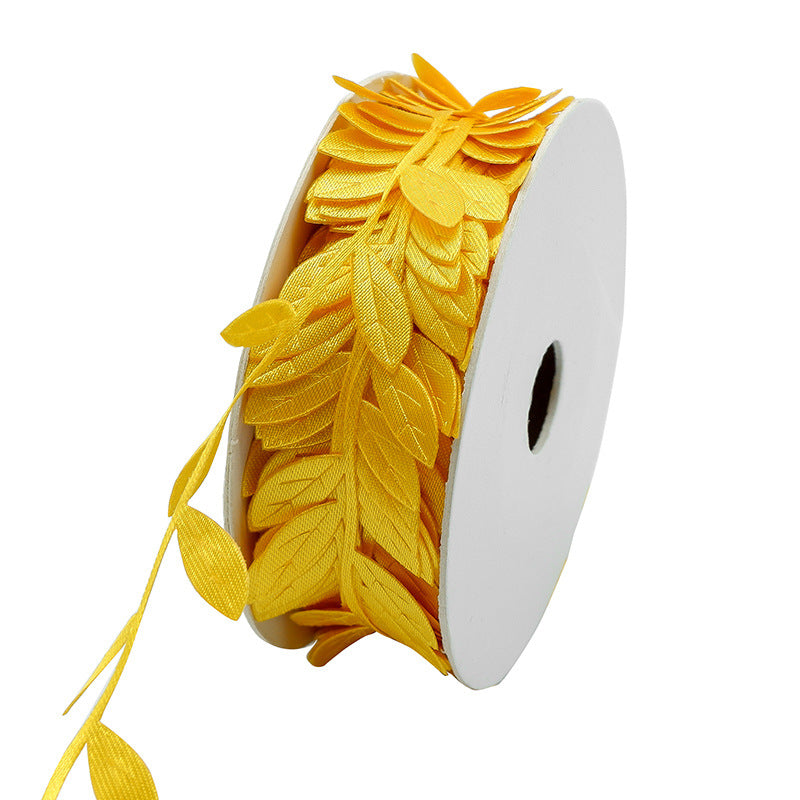 13 Colors Artificial Leaf-Shaped Ribbon Vines String Trim, Bulk Greenery for Wedding, Baby Shower, Home Decor, Wreaths & DIY Crafts