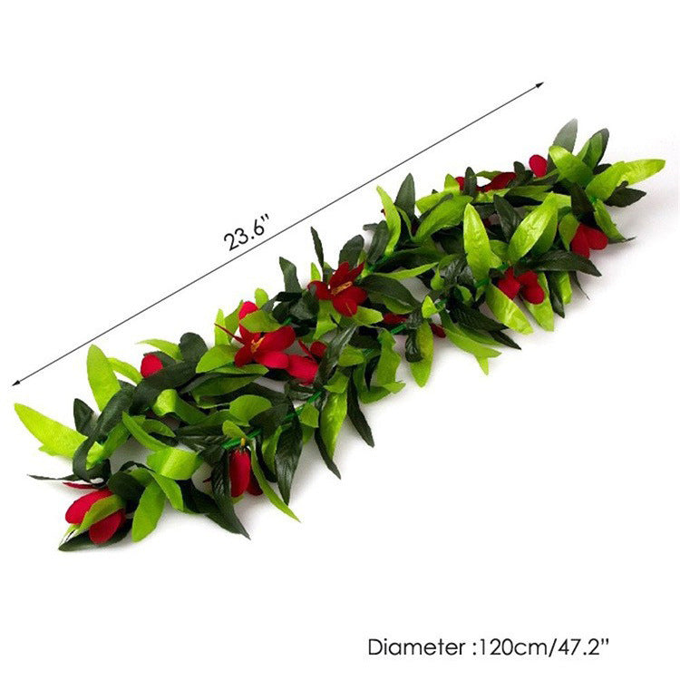 3 Pcs Artificial Island Leis for Men Hawaiian Luau Party Supplies Favors Bulk