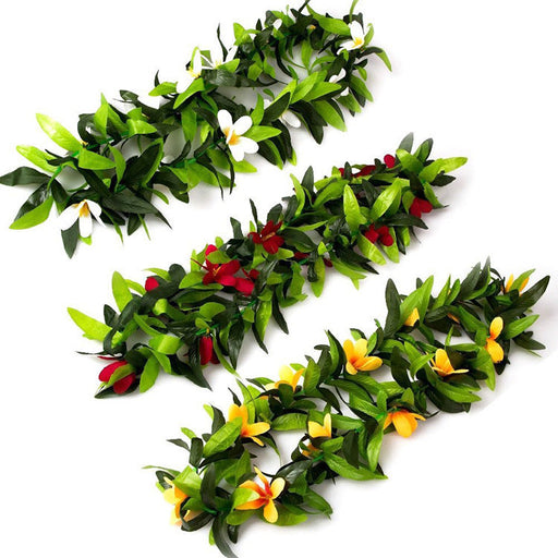 3 Pcs Artificial Island Leis for Men Hawaiian Luau Party Supplies Favors Bulk