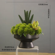 Artificial Greenery Floral Arrangement with Vase, Bulk Set for Guest Rooms, Suites & Bathrooms
