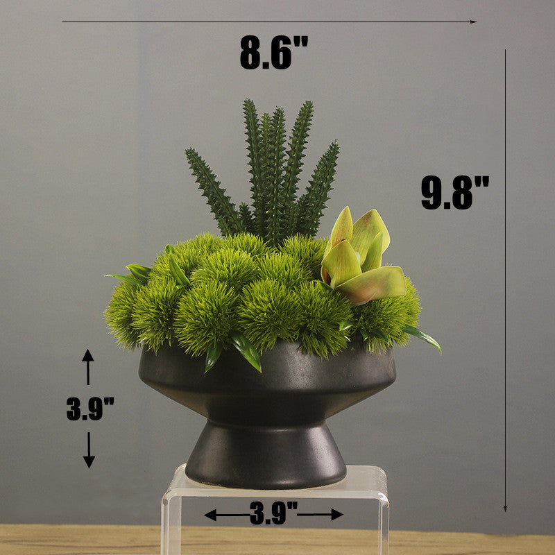 Artificial Greenery Floral Arrangement with Vase, Bulk Set for Guest Rooms, Suites & Bathrooms