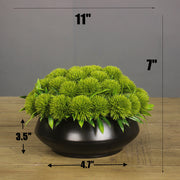 Artificial Greenery Floral Arrangement with Vase, Bulk Set for Guest Rooms, Suites & Bathrooms