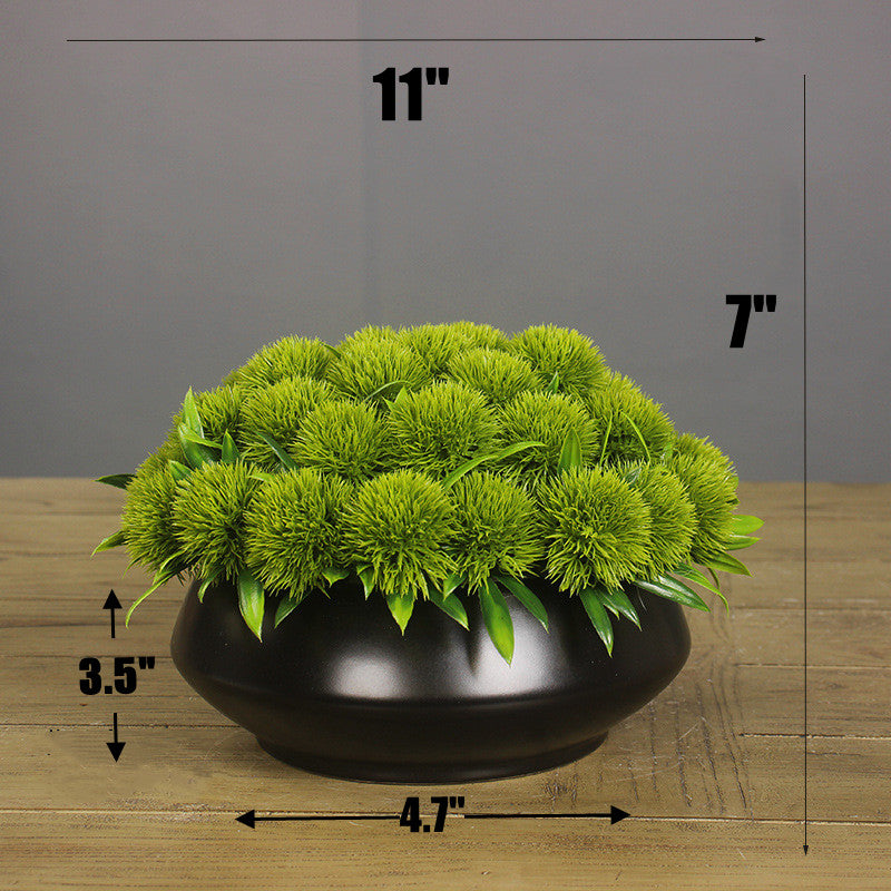 Artificial Greenery Floral Arrangement with Vase, Bulk Set for Guest Rooms, Suites & Bathrooms
