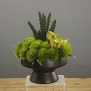 Artificial Greenery Floral Arrangement with Vase, Bulk Set for Guest Rooms, Suites & Bathrooms