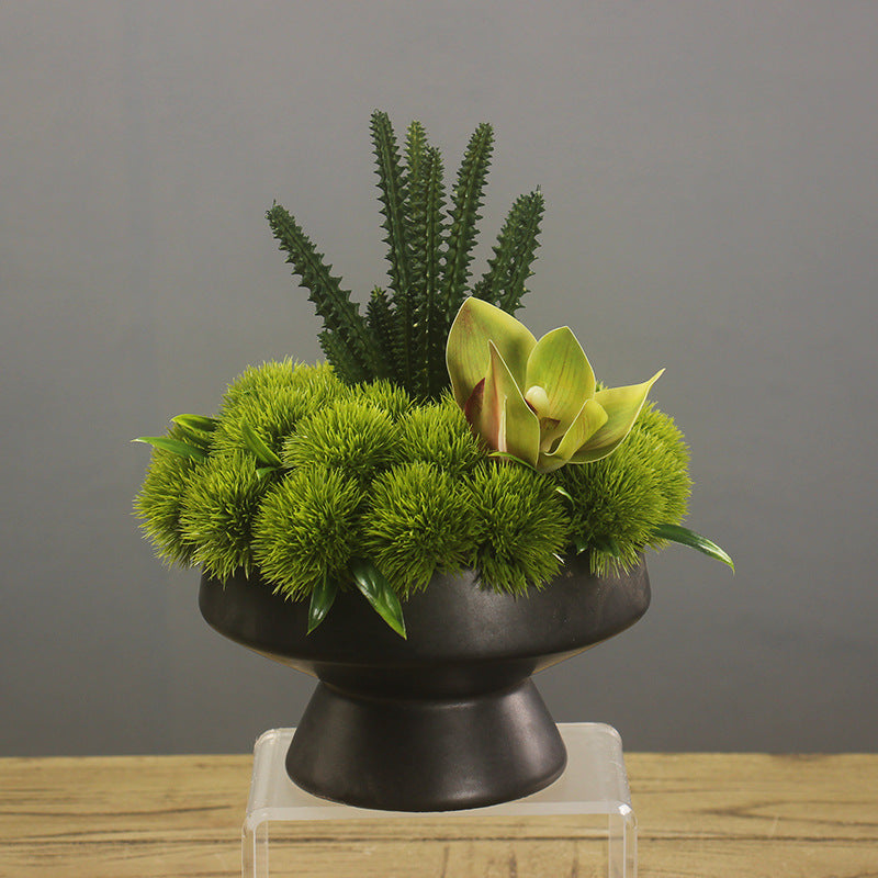Artificial Greenery Floral Arrangement with Vase, Bulk Set for Guest Rooms, Suites & Bathrooms