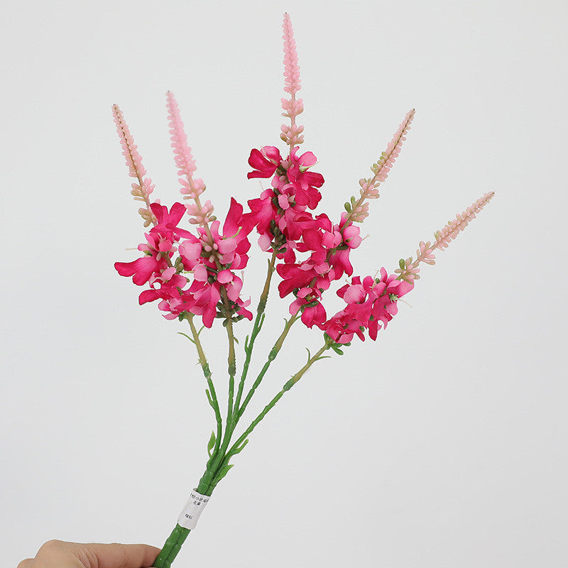 16.5 Inch Artificial Silk Lavender Bush Stems, 10 Pcs, Lifelike Purple Flowers for Wedding and Home Decor