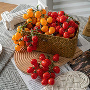 Artificial Cherry Tomato Clusters, Real Touch, Lifelike, Bulk Quantity, Decorative Fruit