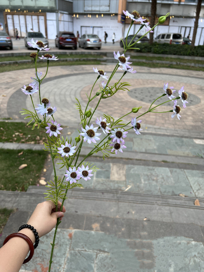 10 Pcs 34 Inch Artificial Silk September Birth Flower Aster Spray Branches Bouquet Long Stems