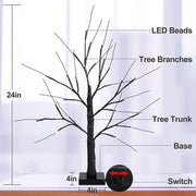 Lighted Artificial Fairy Tree Lamp USB Battery Powered Bulk Wholesale