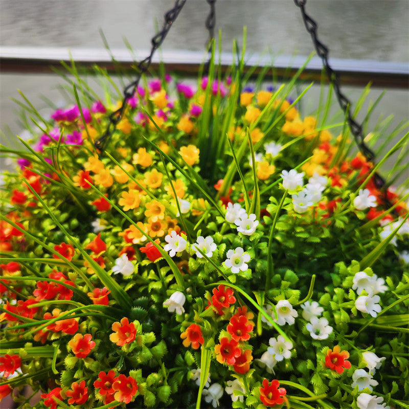8 Bundles Lily of the Valley Artificial Flowers for Outdoors UV Resistant Bush Plants Bulk