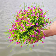 8 Bundles Lily of the Valley Artificial Flowers for Outdoors UV Resistant Bush Plants Bulk
