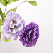19.6 Inch Real Touch Lisianthus Artificial Silk Flowers for Wedding Home Decor