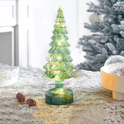 Bulk Lit Glass Tabletop Trees Christmas Decoration Set