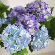 2 Pcs 29 Inch Artificial Hydrangea Stems Spray Snowball Floral Arrangement for Home Office Table Decor