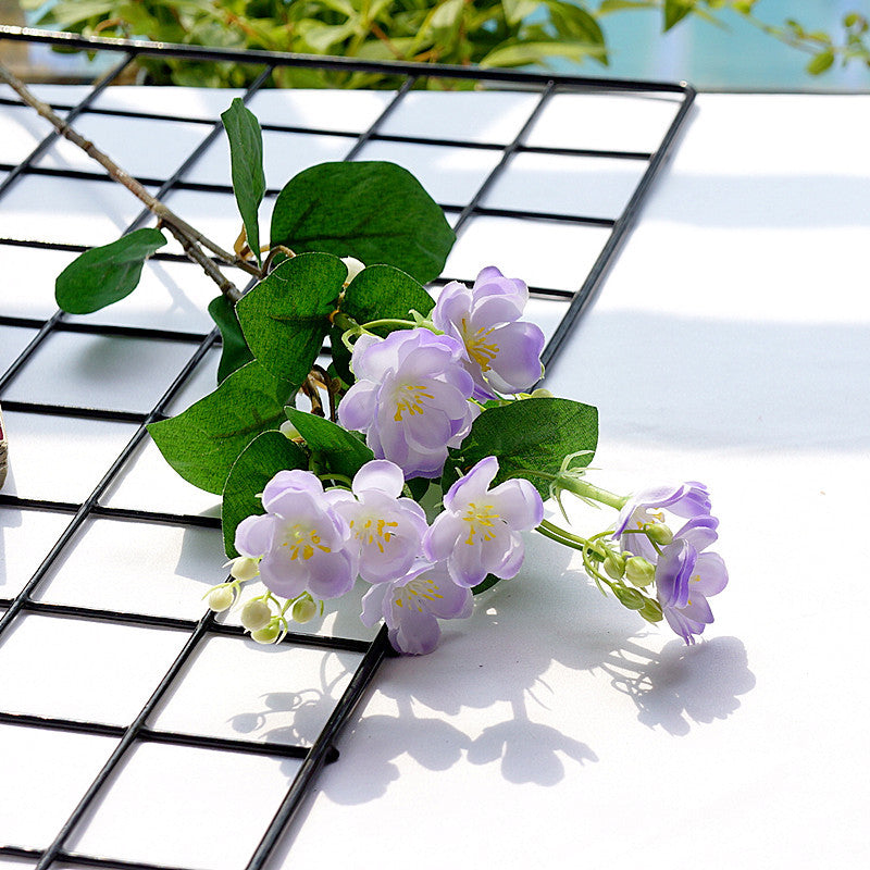 Artificial Night Blooming Jasmine Flowers, 12 Inch Long Stems, Bulk Wholesale, Silk, 10 Pcs
