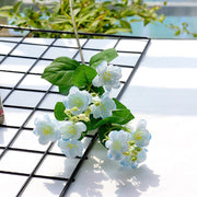 Artificial Night Blooming Jasmine Flowers, 12 Inch Long Stems, Bulk Wholesale, Silk, 10 Pcs