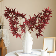 28 Inch Artificial Fall Maple Leaf Stems Branches 10 Pcs Autumn Decor