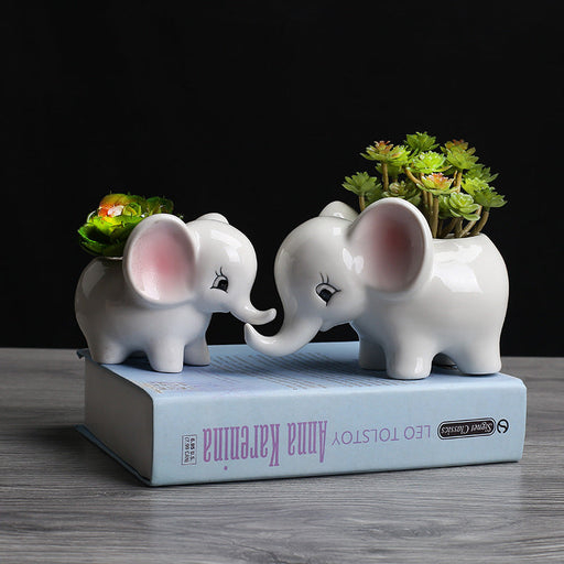 10 Pcs Artificial Elephant Succulent Planter Pots Bulk Set
