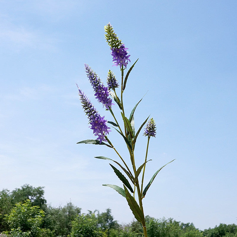 29.5 Inch Artificial Lupin Stems 6 Pcs Faux Plastic Flower Spray Branches for Arrangements