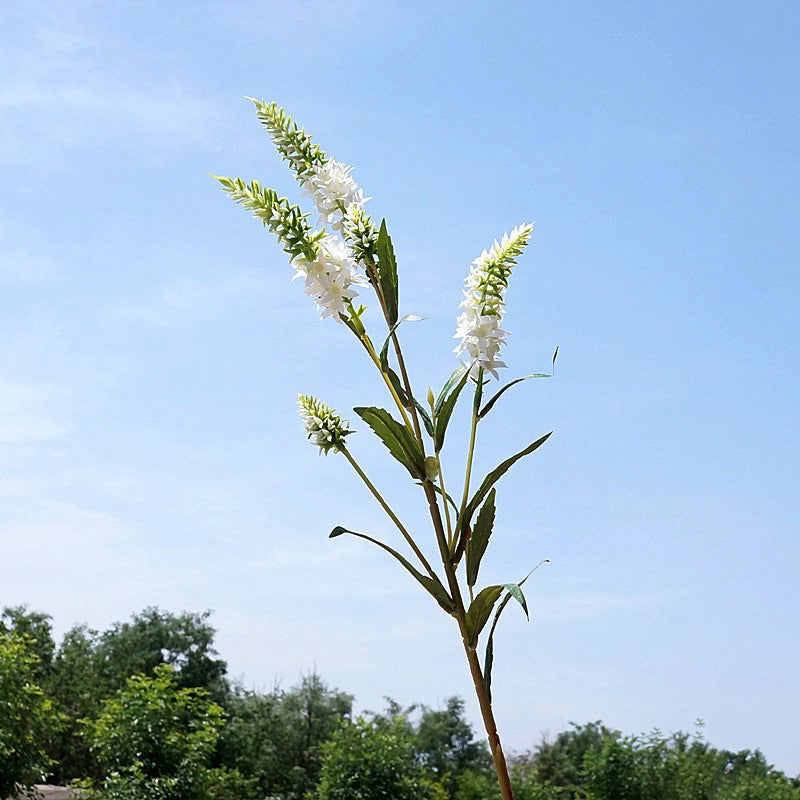 29.5 Inch Artificial Lupin Stems 6 Pcs Faux Plastic Flower Spray Branches for Arrangements