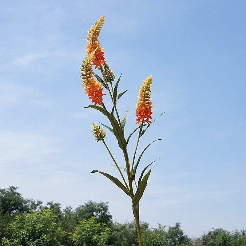29.5 Inch Artificial Lupin Stems 6 Pcs Faux Plastic Flower Spray Branches for Arrangements