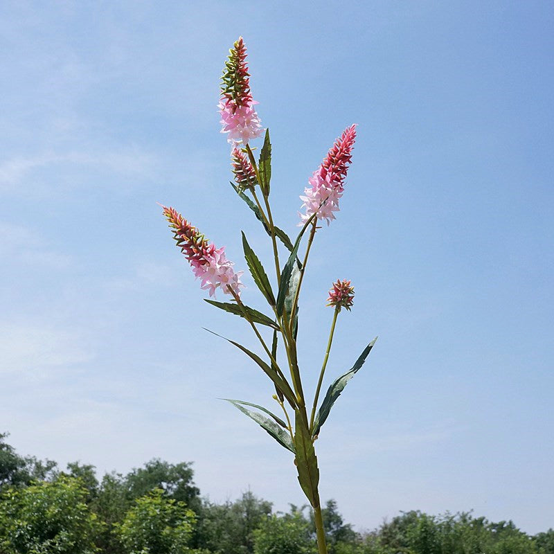 29.5 Inch Artificial Lupin Stems 6 Pcs Faux Plastic Flower Spray Branches for Arrangements