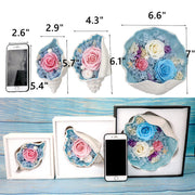 6 Pcs Preserved Floral Conch Set with Necklace and Earrings Valentine’s Gift for Her