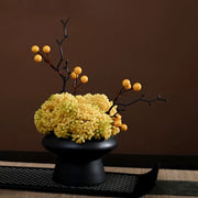 9.8 Inch Artificial Flower Bouquet with Ceramic Vase, 1 Pc, Classic Luxury Design for Restaurant and Bar Decor