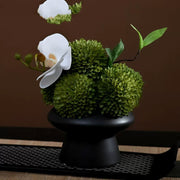 9.8 Inch Artificial Flower Bouquet with Ceramic Vase, 1 Pc, Classic Luxury Design for Restaurant and Bar Decor