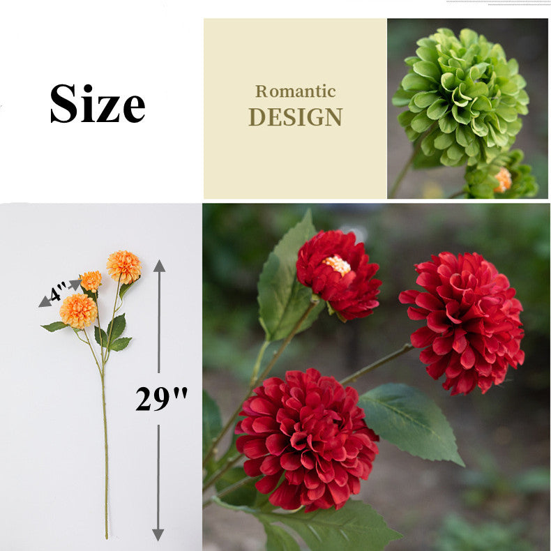 29 Inch Artificial Marigold Spray Stems Branches 10 Pcs Fall Flowers Bulk